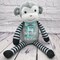 Personalized Big brother gift Stuffed animal Birth announcement monkey sibling plush baby gift pregnancy keepsake, new mom, baby shower product 1